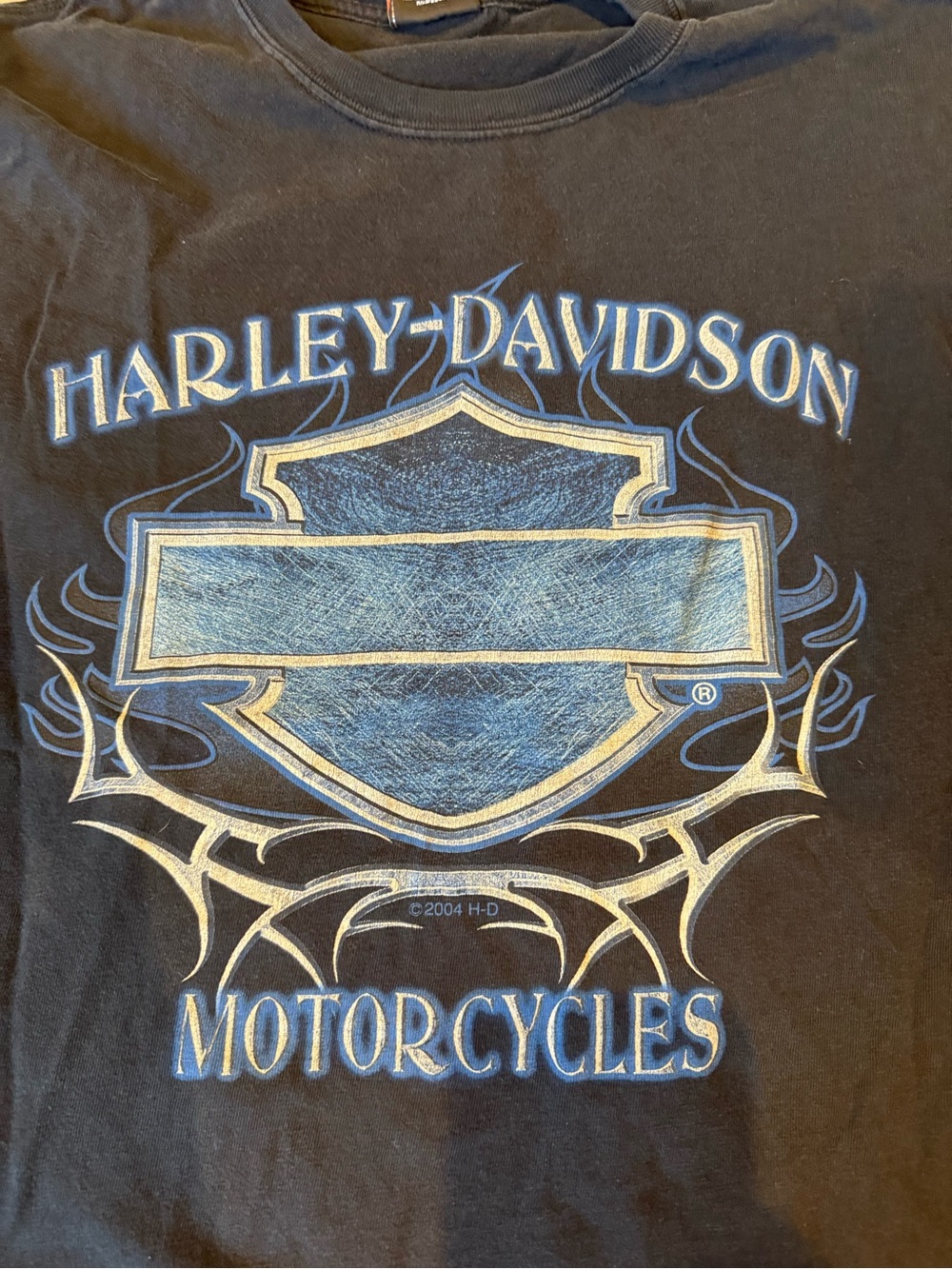 Y2K 2005 Harley-Davidson Missouri Black Long-Sleeve Tee Graphic Sz Large - Picture 2 of 10